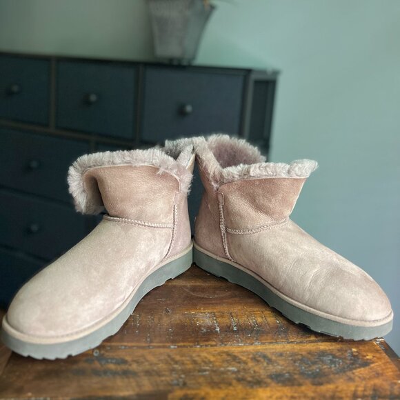 UGG Bailey Mariko Geaode Lilac Women's Boots Size 10 - Picture 5 of 8